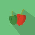 capsicums. Vector illustration decorative design