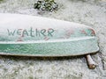 Capsized Boat And Weather Royalty Free Stock Photo