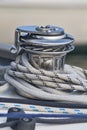 Capstan on a Sailboat Royalty Free Stock Photo