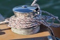 Capstan on a Sailboat - 2503 Royalty Free Stock Photo