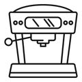 Capsule coffee machine icon, outline style