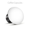 Capsule coffee on a white background isolated. Vector