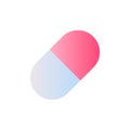 Capsule flat gradient two-color ui icon