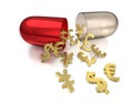 Capsule for foreign exchange cures