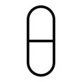 A capsule healthcare outline icon