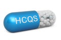 Capsule of hydroxychloroquine HCQ, 3D rendering Royalty Free Stock Photo