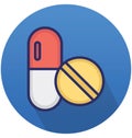 Capsule Isolated Vector icon that can easily modify or edit Royalty Free Stock Photo