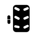 Capsule Isolated Vector icon which can easily modify or edit Royalty Free Stock Photo