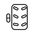 Capsule Isolated Vector icon which can easily modify or edit Royalty Free Stock Photo