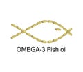 Capsule of omega 3 in forma of fish. Group of pills. Isolated. Healthcare concept. Preventive medicine