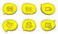 Web timer, Notebook service and Dot plot icons set. Capsule pill sign. Vector