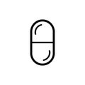 Capsule Pills icon flat vector template design trendy