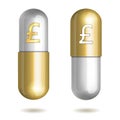 Capsule Pills with Pound Signs