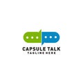 Capsule Talk logo medical or illustration of medical consultant