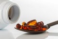 Capsules with lecithin