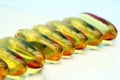 Capsules in a Row Royalty Free Stock Photo