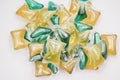 Laundry washing detergent capsules. Royalty Free Stock Photo