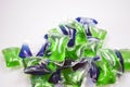 Laundry washing detergent capsules. Royalty Free Stock Photo