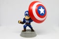 Captain America figure toy character of the Avengers superheroes Royalty Free Stock Photo