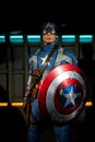 Captain America at Madame Tussauds Royalty Free Stock Photo