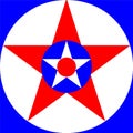 Captain America superhero shield colors