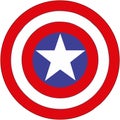 Captain America symbol logo vector