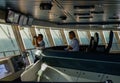 Captain cabin of the cruise liner