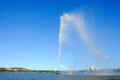 The Captain Cook Memorial Water Fountain in Canberra, Australia.