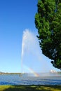 The Captain Cook Memorial Water Jet in Canberra, Australia.