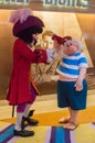 Captain hook and smee Royalty Free Stock Photo