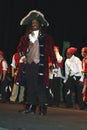 Captain Hook in a teen play Peter Pan