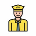 Captain icon vector image.