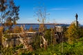 Captain James Cook Monument in Anchorage, Alaska, USA Royalty Free Stock Photo