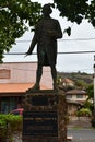 Captain James Cook Statue at the Cook Landing Site in Waimea on Kauai Island in Hawaii