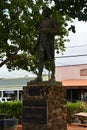Captain James Cook Statue at the Cook Landing Site in Waimea on Kauai Island in Hawaii