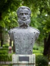 Captain Nicolae Lascar Bogdan bust in Alei Park, Giurgiu