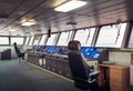 Captain`s bridge and wheelhouse control board