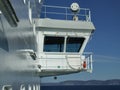 Captain's deck on a cruise ship