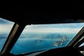 Captain`s view with a glorious view of the bay of Pollenca and Alcudia Royalty Free Stock Photo