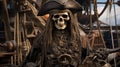 captain skeleton pirate Royalty Free Stock Photo