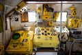 Captain's bridge of a old warship - Poland