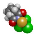 Captan fungicide molecule