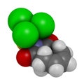 Captan fungicide molecule