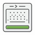 Captcha Security Verification Icon for Web UI Royalty Free Stock Photo