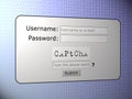 Captcha Security Royalty Free Stock Photo