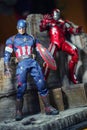 Caption America and Irons MARK XXXIII man figure 1/6 standing gracefully. Caption America and