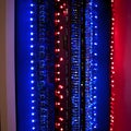 Vibrant Abstract Blue Red LED Light Strings Good Resolution Stock Photo Royalty Free Stock Photo