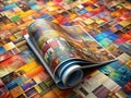 Stunning Abstract Magazine Texture Background A Versatile Design for Print and Digital Perfect for LeftAligned