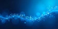 Abstract music notes background in a deep blue color scheme Royalty Free Stock Photo