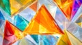 Vibrant Colorful Abstract Glass Triangles Background Good Resolution Stock Photo Royalty Free Stock Photo